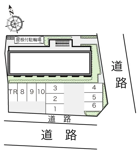 ★手数料０円★枚方市中宮東之町　月極駐車場（LP）